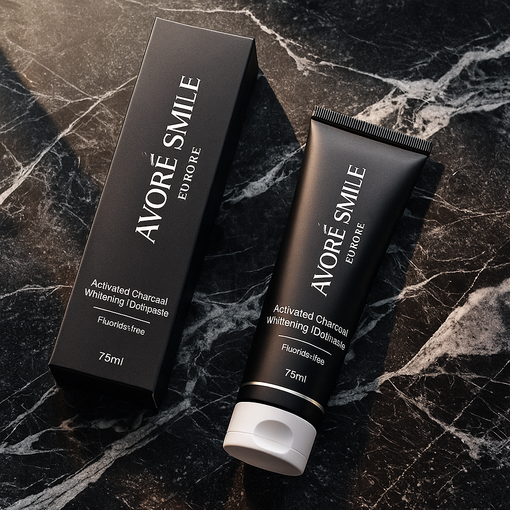 AVORÉ SMILE Charcole Whitening Toothpaste